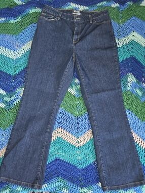 LL Bean Classic Fit Blue Jeans, Size 16